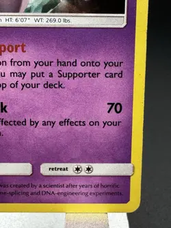 Mewtwo Unbroken Bonds 75/214 Rare Cracked Ice Holo Pokemon Card - Image 4