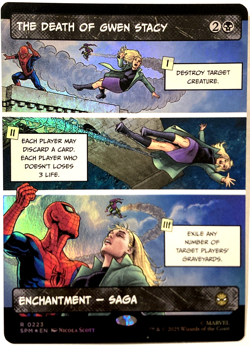MTG The Death of Gwen Stacy (Borderless Foil) Marvel's Spider-Man 223 NM - Image 1