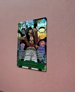 2026 One Piece TCG Dracule Mihawk (Manga) - The Azure Sea’s Seven (OP14) English - Image 2