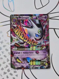 M Gengar EX XY166 Pokemon Card XY Black Star Promo Holo Rare Art Mega - Image 1