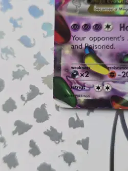 M Gengar EX XY166 Pokemon Card XY Black Star Promo Holo Rare Art Mega - Image 3