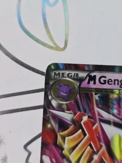 M Gengar EX XY166 Pokemon Card XY Black Star Promo Holo Rare Art Mega - Image 4