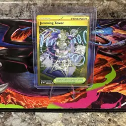 Jamming Tower 243/182 Sv10: Destined Rivals Gold Hyper Rare Pokemon TCG - Image 1