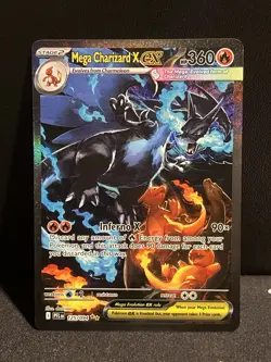 Mega Charizard X EX SIR 125/094 (English) Phantasmal Flames Pokemon TCG NM - Image 1