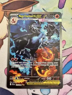 Mega Charizard X EX SIR 125/094 (English) Phantasmal Flames Pokemon TCG NM - Image 1