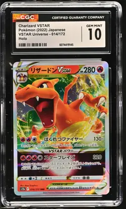 CGC 10 Charizard VSTAR 014/172 VSTAR Universe s12a Pokemon Card - Image 1