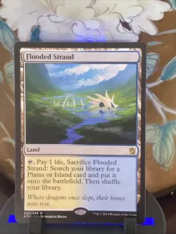 Flooded Strand - Khans Of Tarkir #233 Rare MTG TCG CARD NM - Image 1