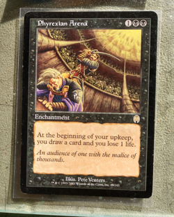 Phyrexian Arena Enchantment ill Pete Venters MAGIC MTG CARD - Image 2