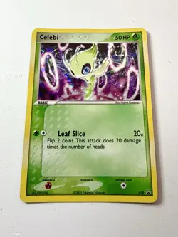 Celebi 029 Pokemon 2005 Black Star Promo Card Rare Holo *SWIRL* Vintage EX/LP - Image 1