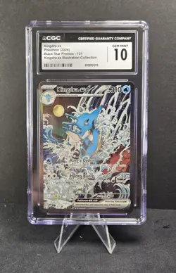 Kingdra ex 131 CGC 10 GEM MINT Scarlet & Violet Promo Card Holo Illustration - Image 1