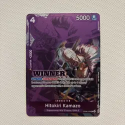 Hitokiri Kamazo Winner Pack 2025 Vol. 1 One Piece Foil Promotion Card OP06-076 - Image 1
