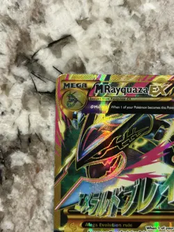 Mega Rayquaza EX Ultra Rare Full Art Holo 98/98 XY Ancient Origins Pokemon Card - Image 5