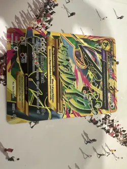 Pokemon Mega Rayquaza EX Holo Full Art Ultra Rare Card Ancient Origins 98/98 - Image 1