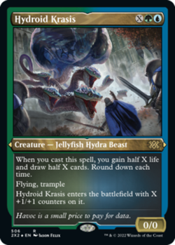 1 x Hydroid Krasis - Foil Etched - Double Masters 2022 - NM-Mint - MTG - Image 1