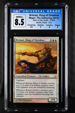 BRIMAZ, KING OF ORESKOS Born of the Gods Foil CGC 8.5 MTG EDH [Nostalgium] - Image 1