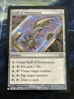 Staff of Domination The List Reprints Regular NM-M Unplayed MTG - Image 1