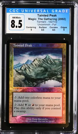 TAINTED PEAK Torment Foil U CGC 8.5 Q++ MTG [Nostalgium] - Image 1