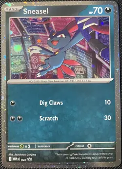 Sneasel (Cosmos Holo) 020 Me: Mega Evolution Promo Holo - Pokemon Card - Image 1