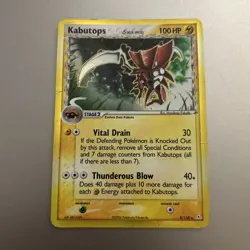 Kabutops Reverse Holo Rare - 9/110 - EX Holon Phantoms Pokemon TCG - Image 1