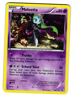Pokemon TCG Legendary Treasures - Meloetta Holo Rare - Image 1