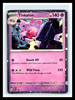 💥 Tinkaton SVP140 Black Star Promo - Pokemon SV07 Stellar Crown Holo - Image 1