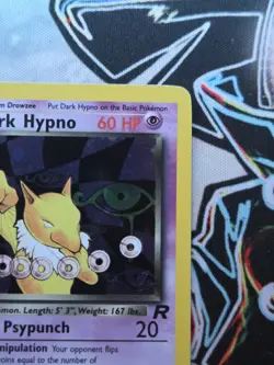 2000 Pokemon TCG Team Rocket Dark Hypno Holo Rare English 9/82 Swirl - Image 4