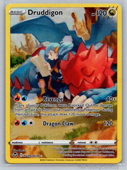 Pokemon Druddigon TG09/TG30 - Silver Tempest Trainer Gallery - NM - Image 1