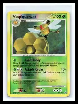Pokemon DP Great Encounters - Vespiquen Reverse Holo Rare 39/130 2007 - Image 1