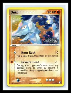 💥 Onix 69/109 EX Team Rocket Returns Reverse Holo Stamped Pokemon TCG - Image 1