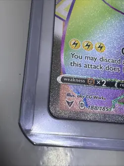 Pikachu VMAX 188/185 Sword & Shield Vivid Voltage 2020 Near Mint Pokemon Card - Image 2