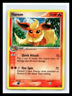 💥 Flareon 2006 Vintage 2/17 Holo Foil POP Series 3 English Pokemon Rare - Image 1