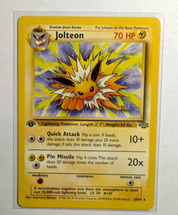1999 Pokemon TCG Jolteon Jungle 20/64 Regular non holo Rare - NM - Image 1