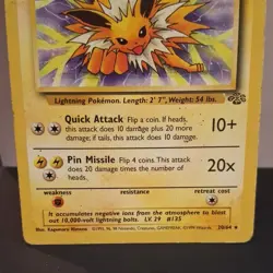 1999 Pokemon TCG Jolteon Jungle 20/64 Regular non holo Rare ships fast - Image 3