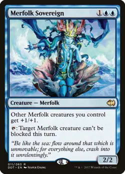 MTG Merfolk Sovereign [Duel Decks: Merfolk vs. Goblins] Lightly Played - Image 1