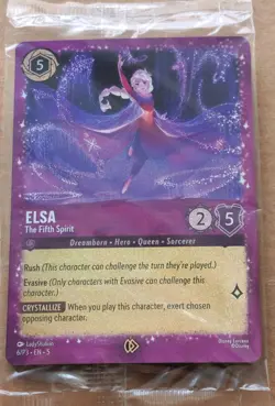 Elsa The Fifth Spirit 6/P3 Glitter Foil Sealed Promo Card Disney Lorcana - Image 1