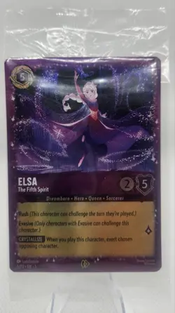 Elsa - The Fifth Spirit 6/P3 [Glitter Foil] SEALED Promo Disney Lorcana NM/M - Image 1