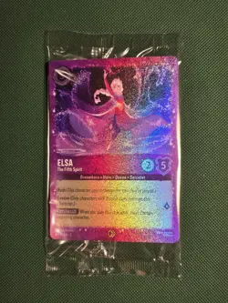 Disney Lorcana Elsa The Fifth Spirit 6/P3 Glitter Foil SEALED Promo Brand new!!! - Image 1