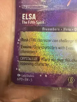 Elsa - The Fifth Spirit 6/P3 [Glitter Foil] SEALED Promo Disney Lorcana NM/M - Image 2