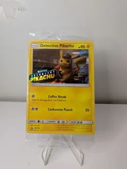 Pokemon 2019 Black Star Promo SM190 DVD Stamped Holo Detective Pikachu Sealed - Image 1