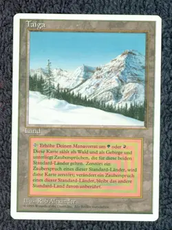 TAIGA Dual Land 1994 Revised FWB German MTG Unplayed NM - Image 1