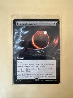MTG Insatiable Avarice OTJ 0325 R NM Regular Extended Art - Image 2
