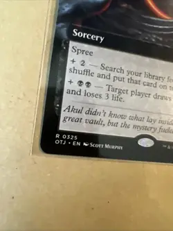 MTG Insatiable Avarice OTJ 0325 R NM Regular Extended Art - Image 3