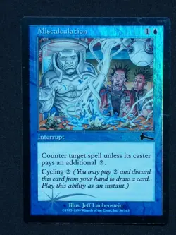 Magic: The Gathering (CCG) Urza's Destiny - Miscalculation FOIL x2 - Image 3