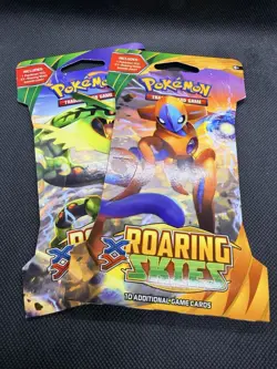 Pokemon TCG New Sealed XY Roaring Skies Sleeved Booster Packs. 2 Sleeved Packs - Image 1