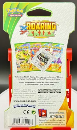 🦄 Pokemon TCG New Sealed XY Roaring Skies Sleeved Blister Booster 🔥 - Image 2
