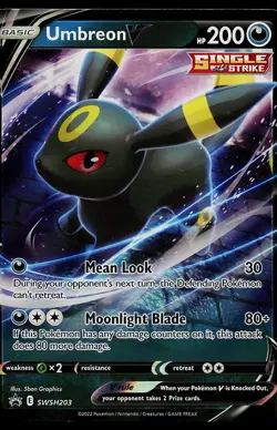 Pokemon Card - Umbreon V Sword & Shield Promo SWSH203 Holo - Image 1