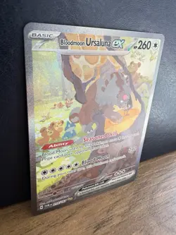 Pokemon TCG Bloodmoon Ursaluna EX Twilight Masquerade 216/167 NM #216 - Image 2