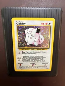 Pokemon Clefairy 5/102 Unlimited Holo Rare Base Set - NM- - Image 1
