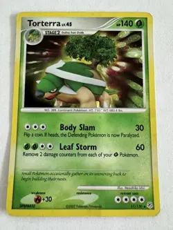 Pokemon Torterra LV.45 (Holo) #17 Diamond & Pearl - 2007 LP - Image 1