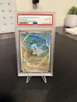 PSA 10 GEM MINT-2023 POKEMON MEW EN-151 170 SQUIRTLE ILLUSTRATION RARE - Image 1